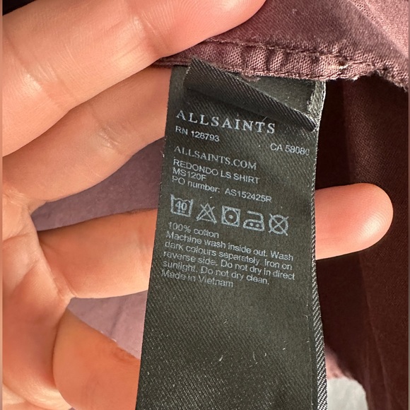 All Saints Hawthorne Ramskull Shirt - Picture 7 of 7